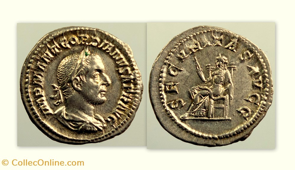 Denier de Gordien Ier monnaies antiques a romaines republicaines imperiales denier de gordien ier