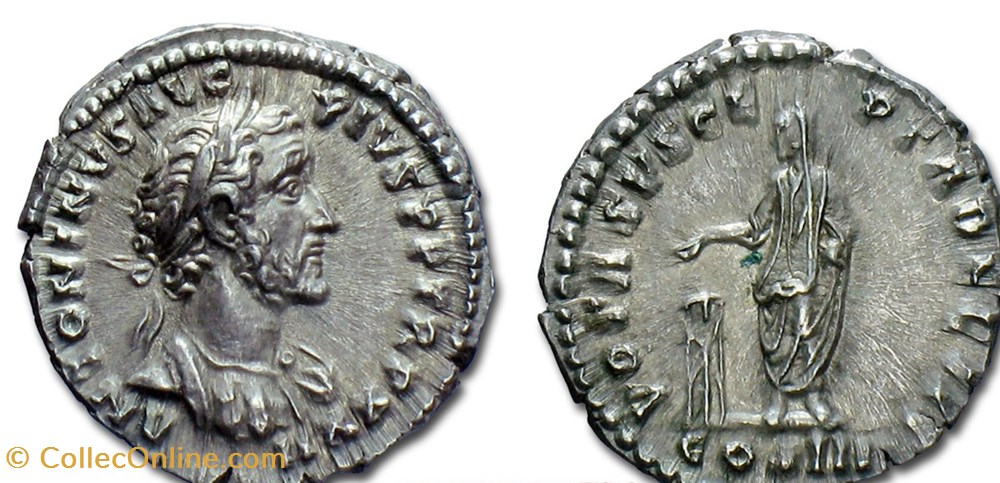 monnaies antiques romaines republicaines imperiales rarissime denier antonin le pieux