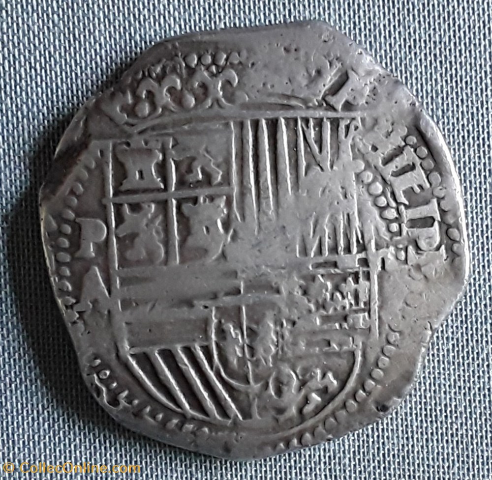 Bolivie , Philippe II , 1556-1598 monnaies colonies espagnoles bolivie philippe ii 1556 1598