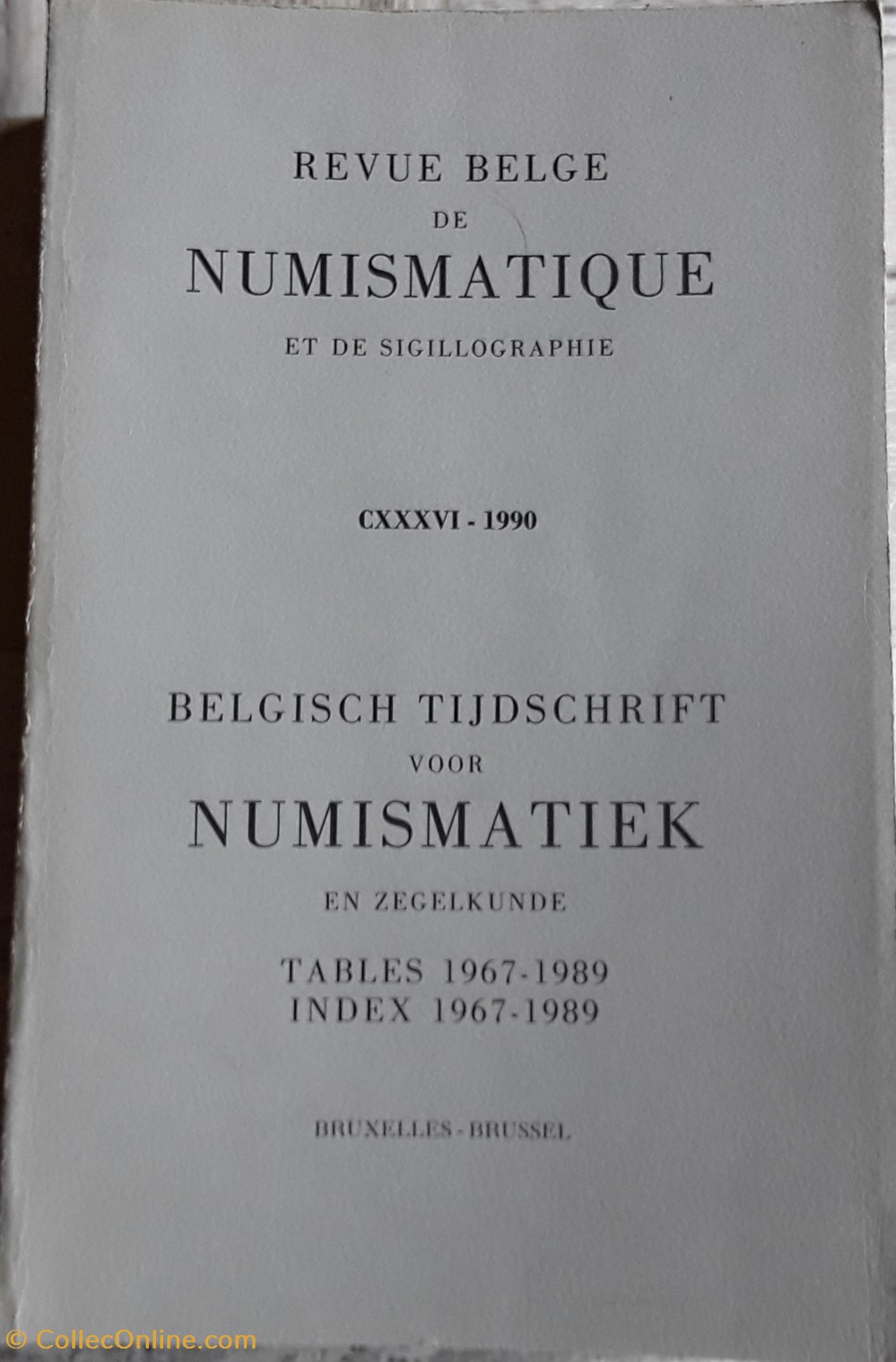 livres bd revues revue belge de numismatique