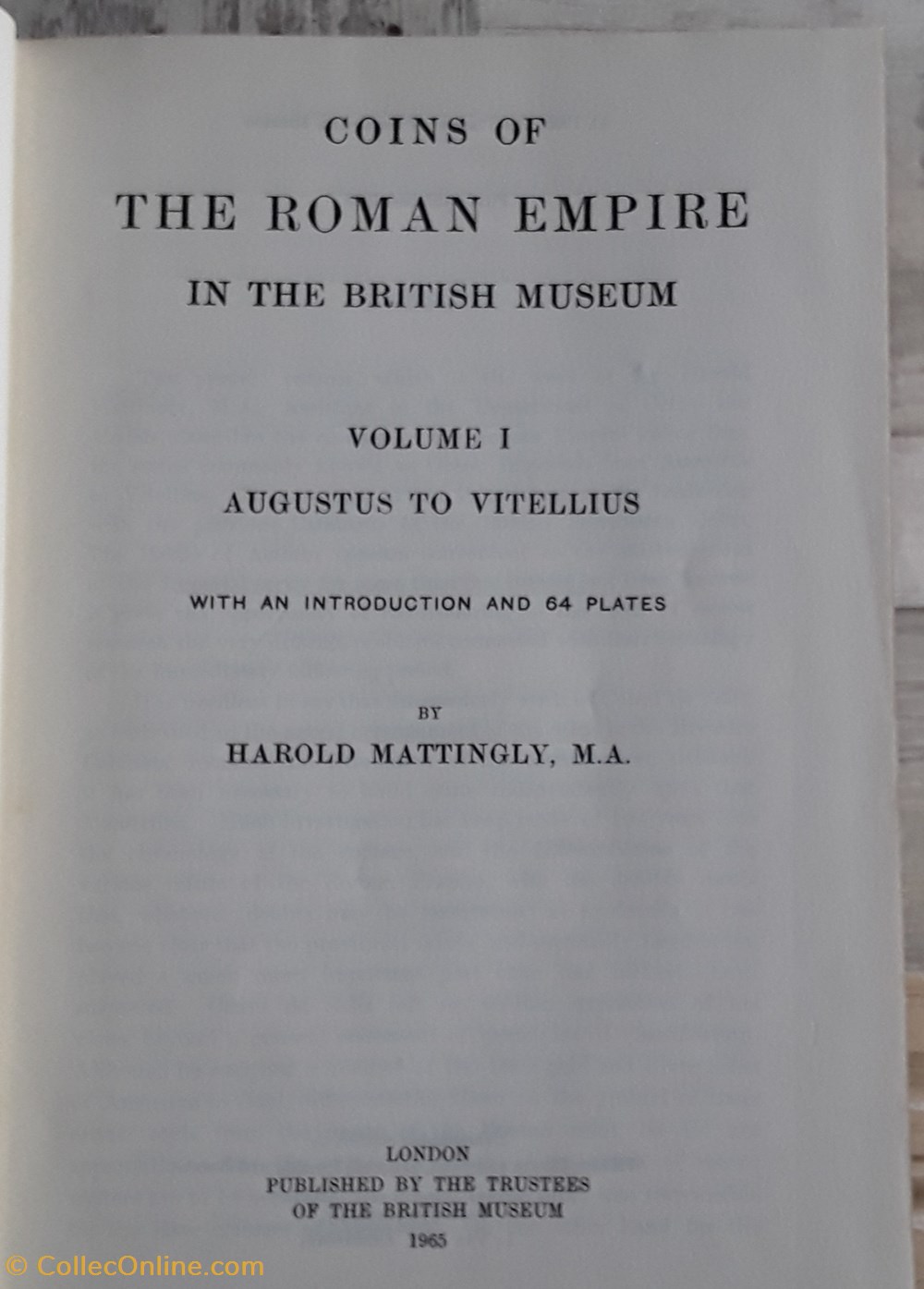 Mattingly , coins of the British Museum livres bd revues mattingly coins of the british museum