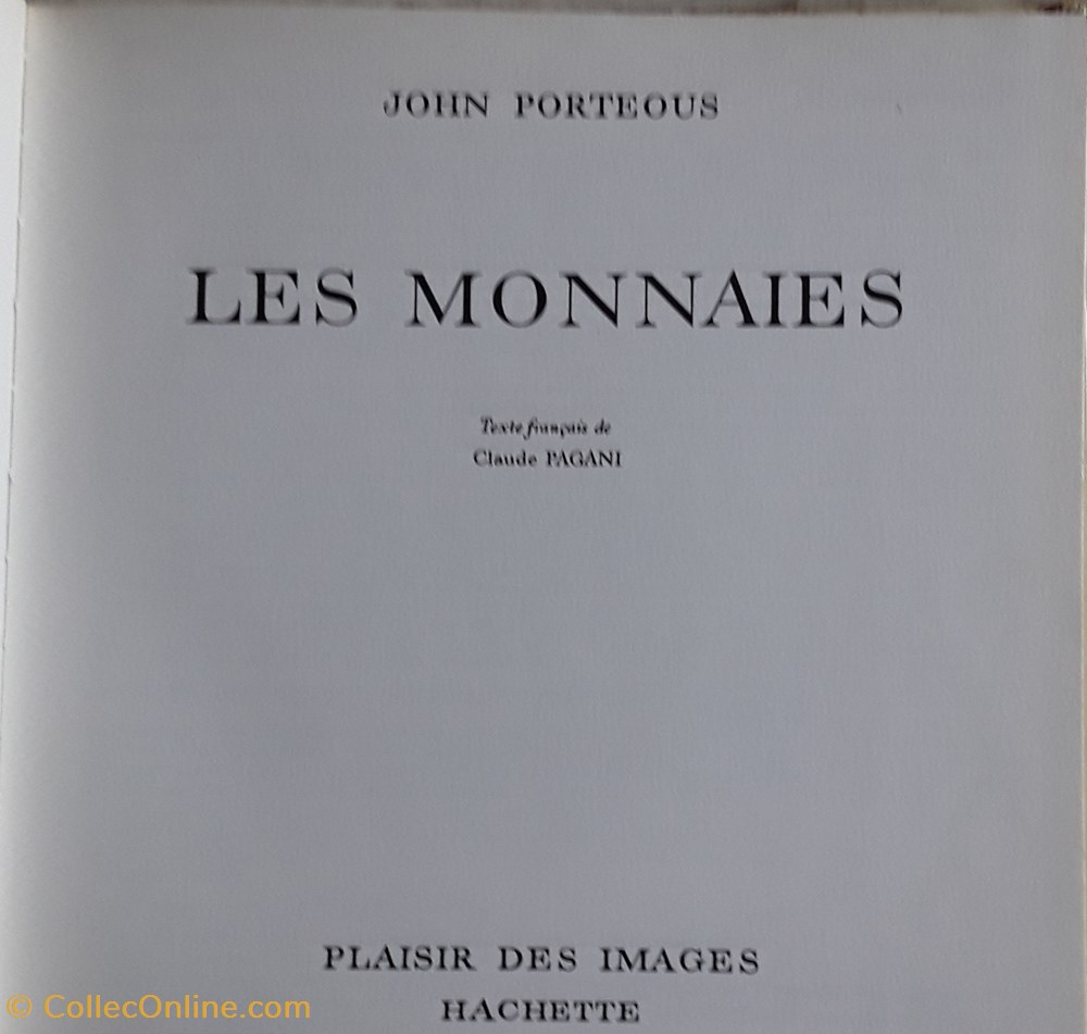 John Porteous , Les monnaies livres bd revues john porteous les monnaies