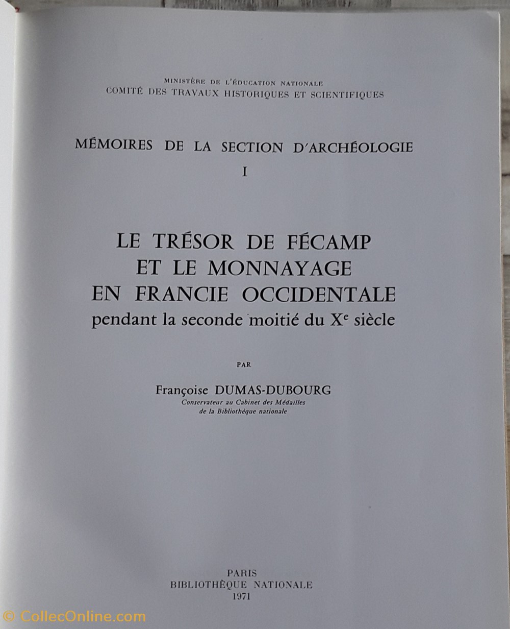 Françoise Dumas-Dubourg , Le trésor de Fécamp livres bd revues francoise dumas dubourg le tresor de fecamp