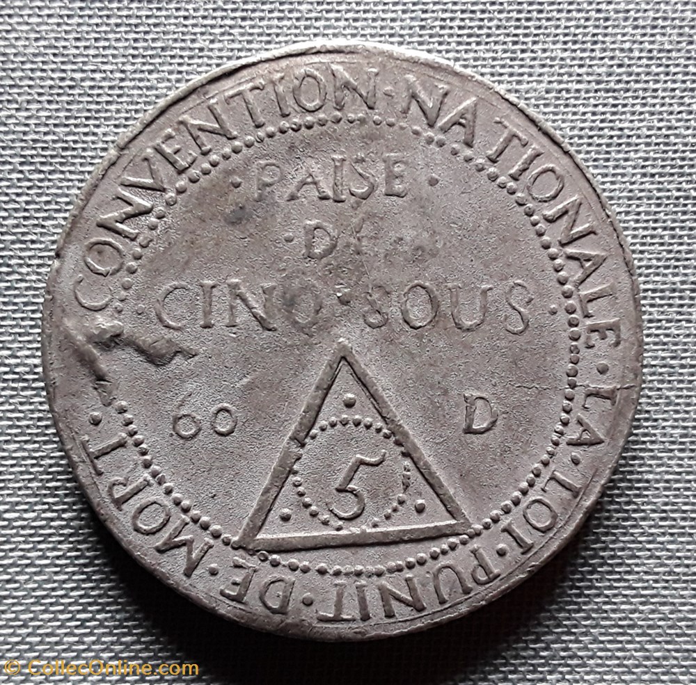 monnaies monde france paise de cinq sous