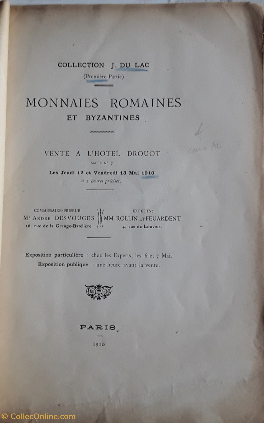 livres bd revues collection j du lac monnaies romaines et byzantines 1ere partie