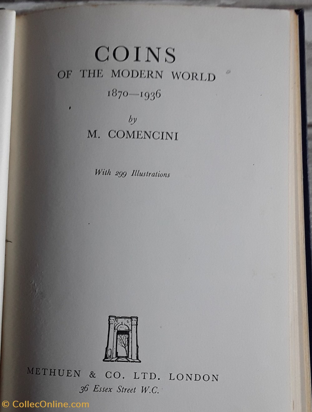 M. Comencini , Coins of the Modern world 1870-1936 livres bd revues m comencini coins of the modern world 1870 1936