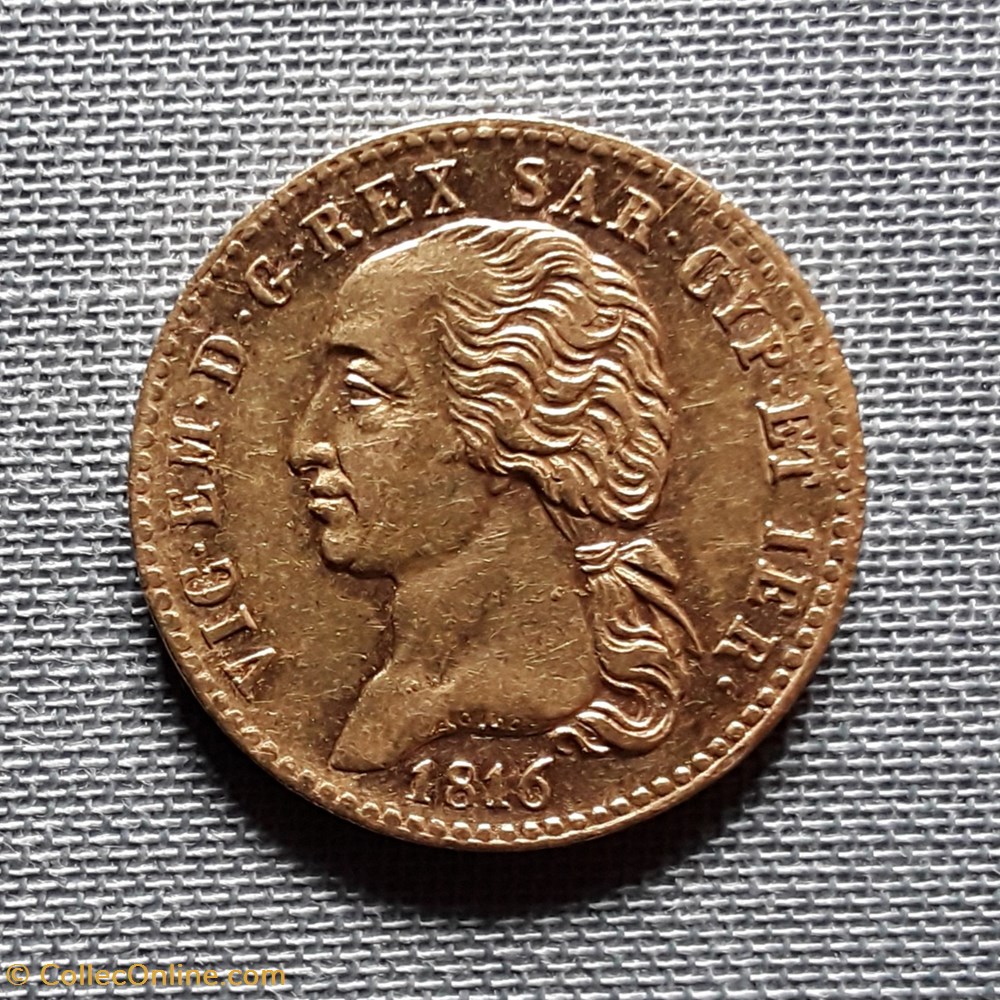 Victor-Emmanuel Ier ( 1759-1824) monnaies monde italie victor emmanuel ier 1759 1824