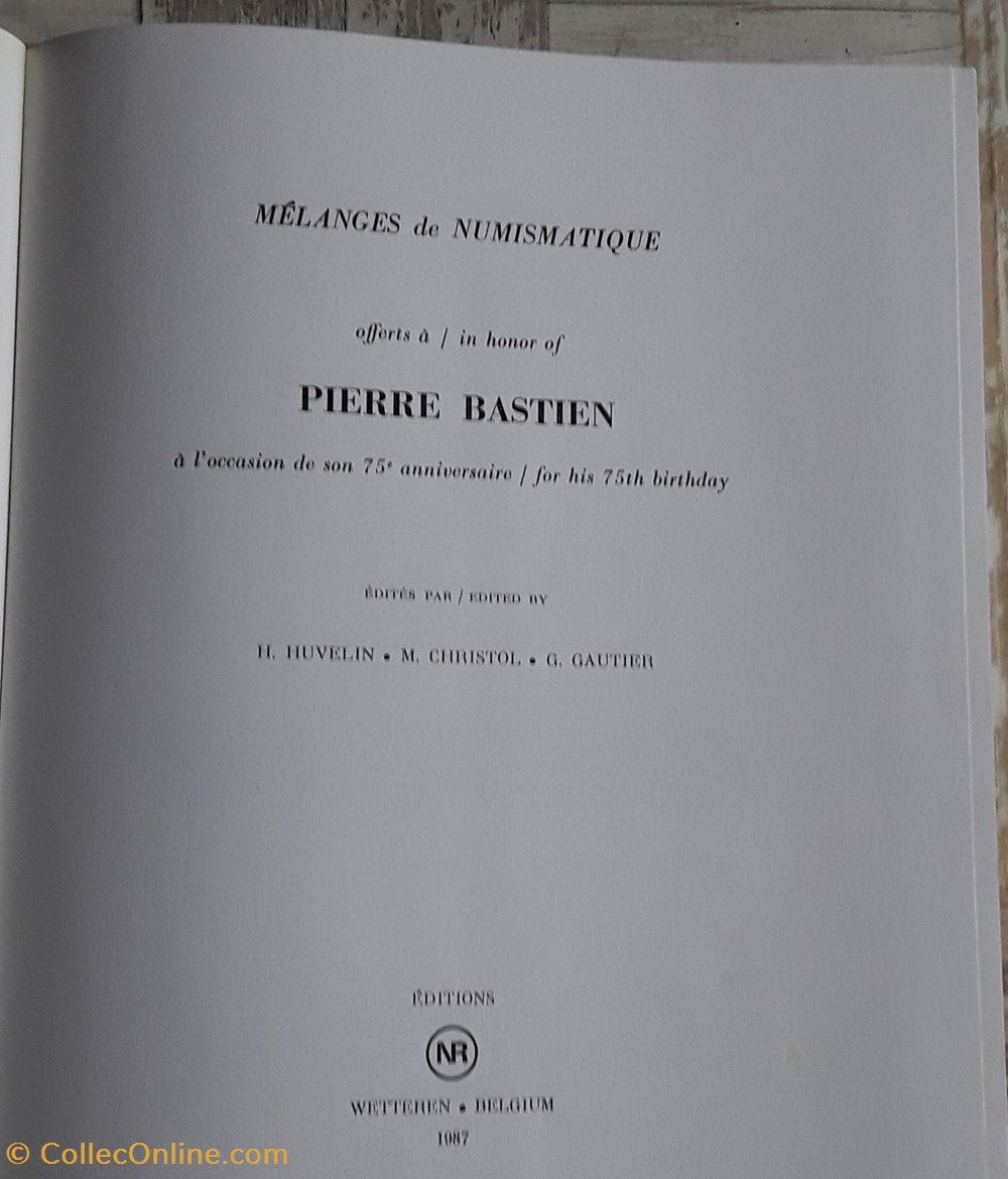 livres bd revues collectifs melange de numismatique offerts a pierre bastien