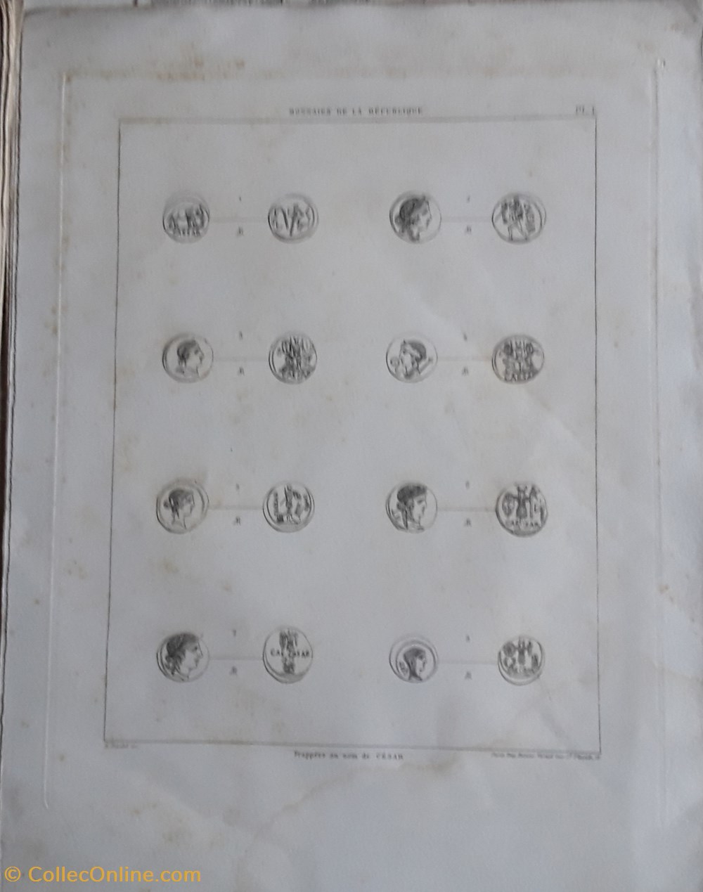 F.De Saulcy , Système monetaire de la république Romaine à l'époque de Jules César livres bd revues f de saulcy systeme monetaire de la republique romaine a epoque de jules cesar