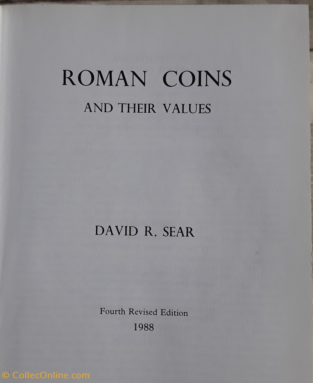livres bd revues david r sear roman coins and their values