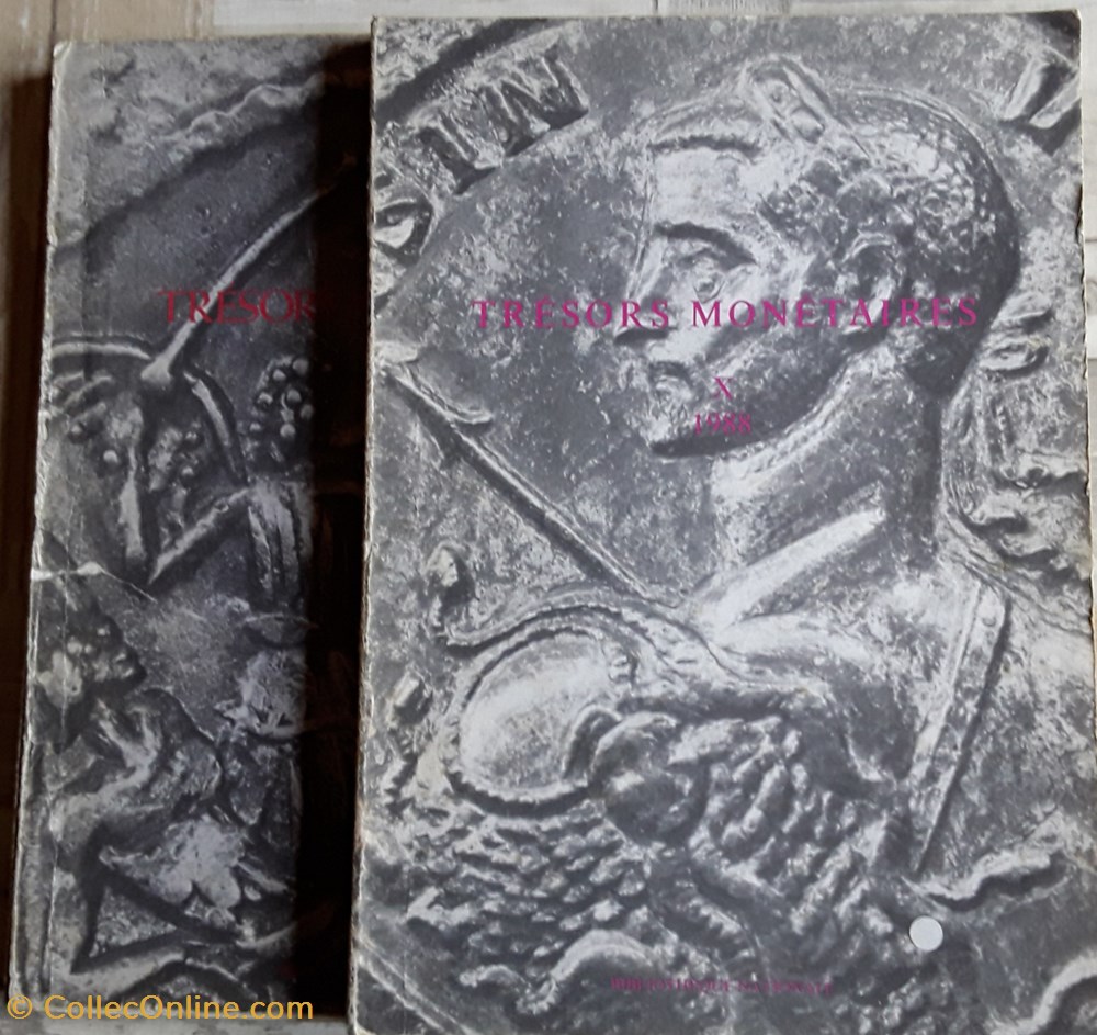 Trésors monétaire II et X livres bd revues tresors monetaire ii et x