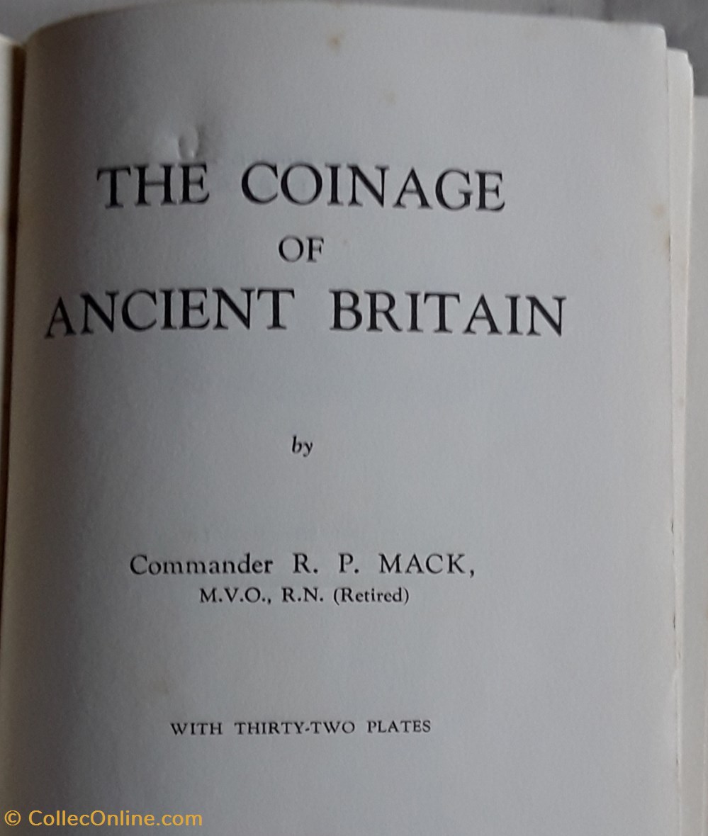R.P. Mack , The Coinage of Ancient Britain livres bd revues r p mack the coinage of ancient britain