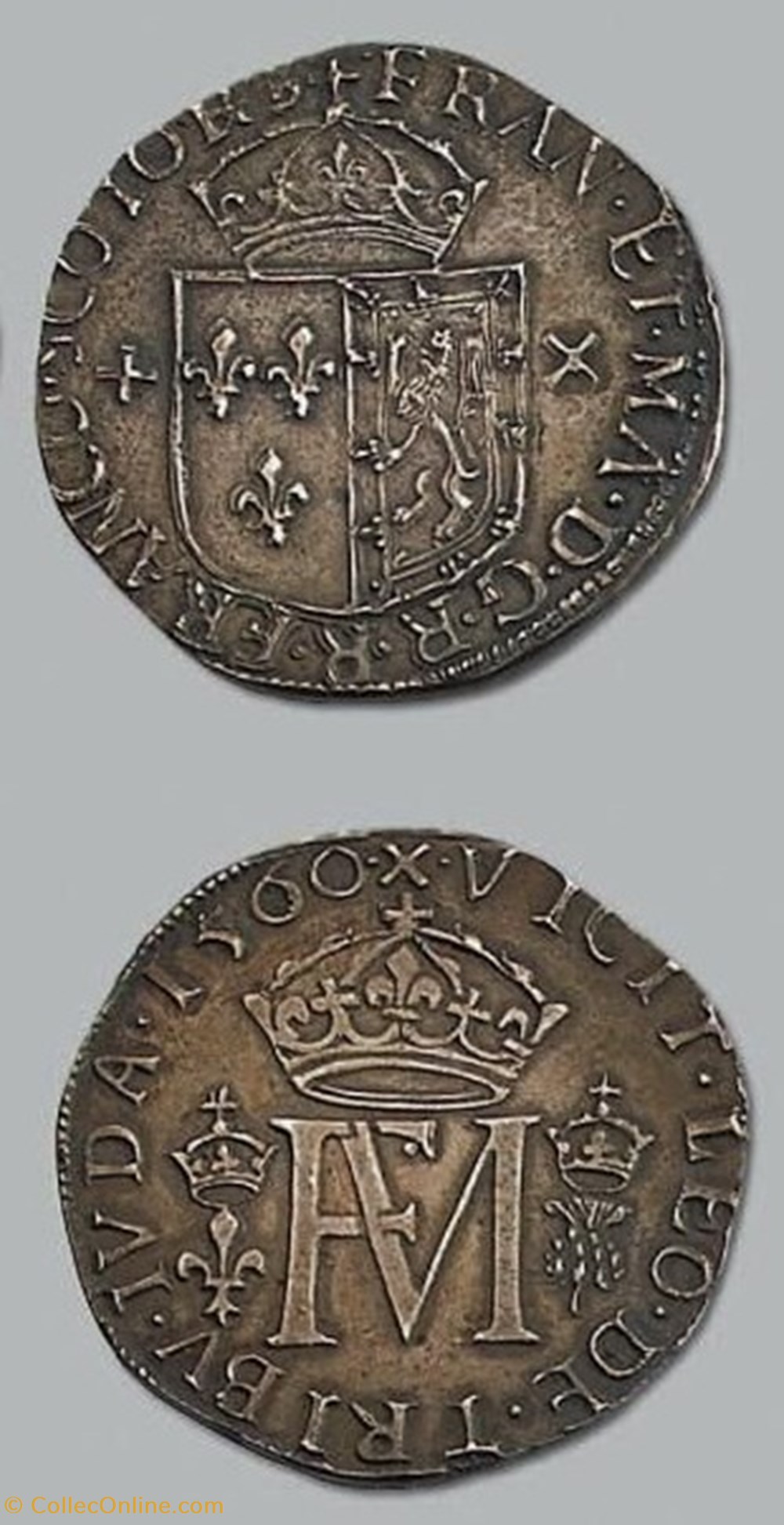 François II et Marie Stuart monnaies europe medievale france royales francois ii et marie stuart