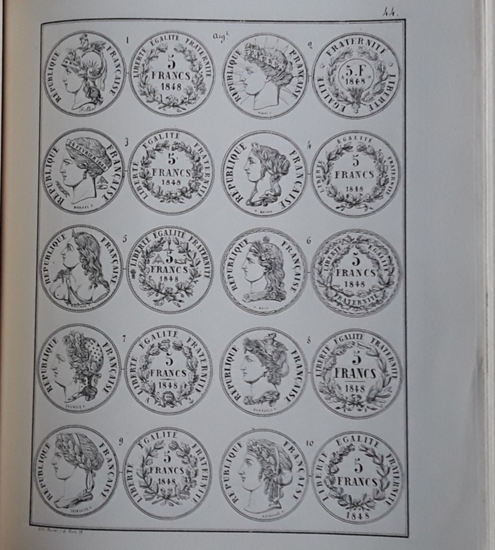 livres bd revues souvenirs numismatiques de la revolution de 1848