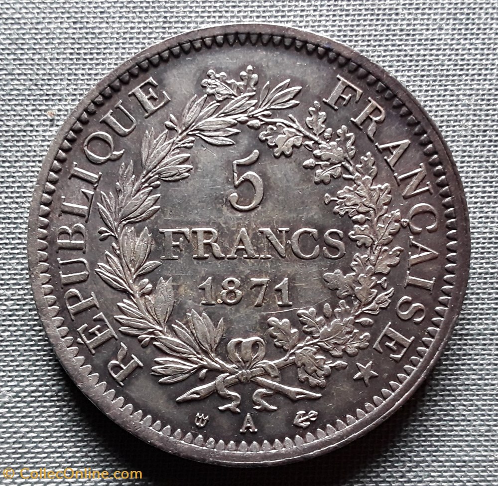 La Commune 1871 monnaies monde france la commune 1871