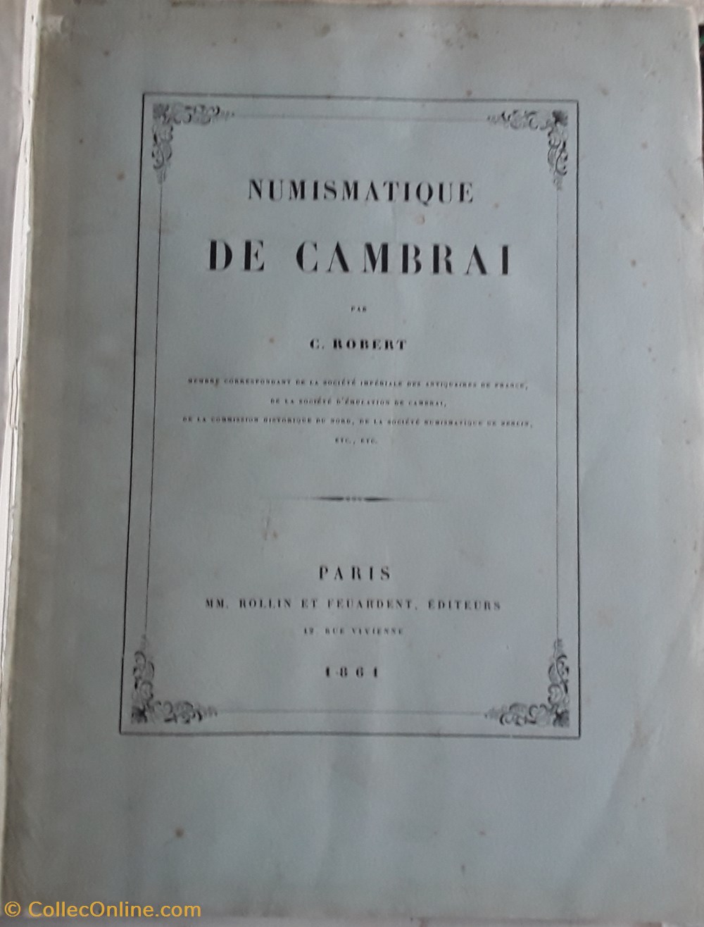 livres bd revues c robert numismatique de cambrai