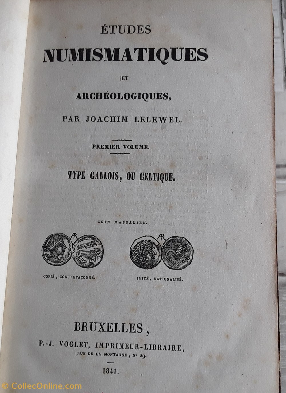 Joachim Lelewel , Étude Numismatique et Archéologique livres bd revues joachim lelewel etude numismatique et archeologique