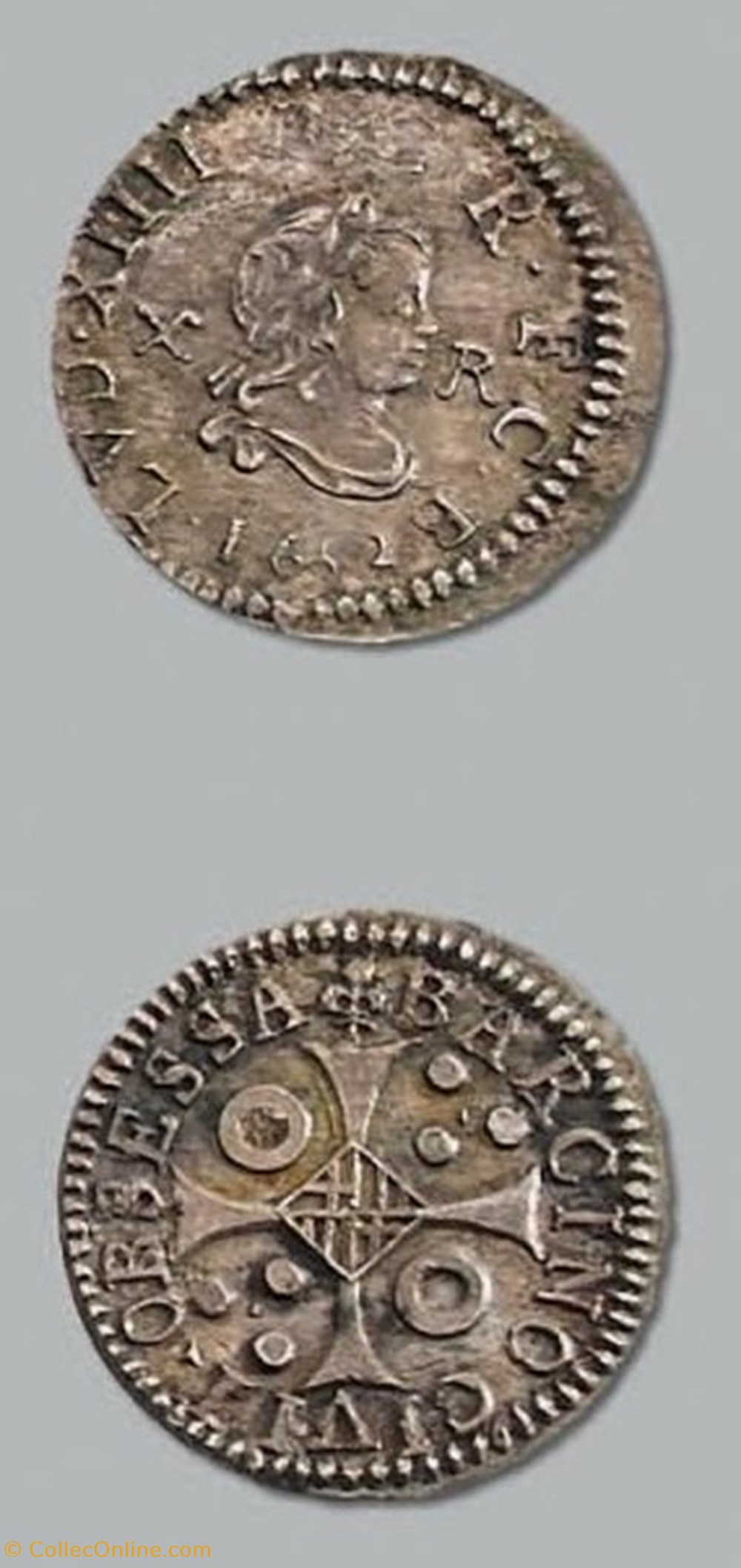 Monnaies Franco-Espagnoles Barcelone Louis XIIII europe medievale france royales monnaies franco espagnoles barcelone louis xiiii