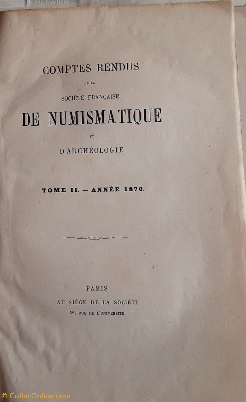 livres bd revues annuaire et comptes rendus de la societe francaise de numismatique