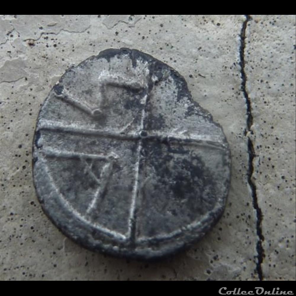 Obole Tete A Gauche - MA monnaie antique gauloise obole tete a gauche ma
