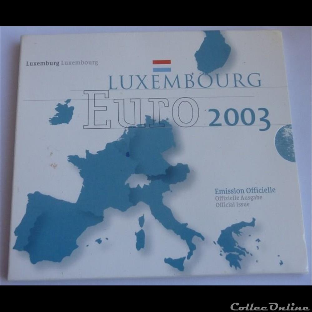 monnaie euro coffret bu luxembourg 2003