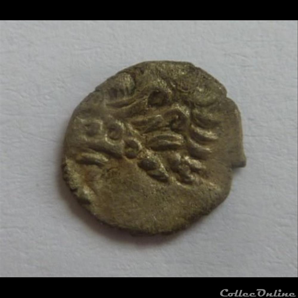 Obole Tete a Gauche - MA monnaie antique gauloise obole tete a gauche ma
