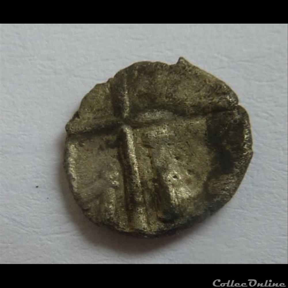 Obole Tete a Gauche - MA monnaie antique gauloise obole tete a gauche ma