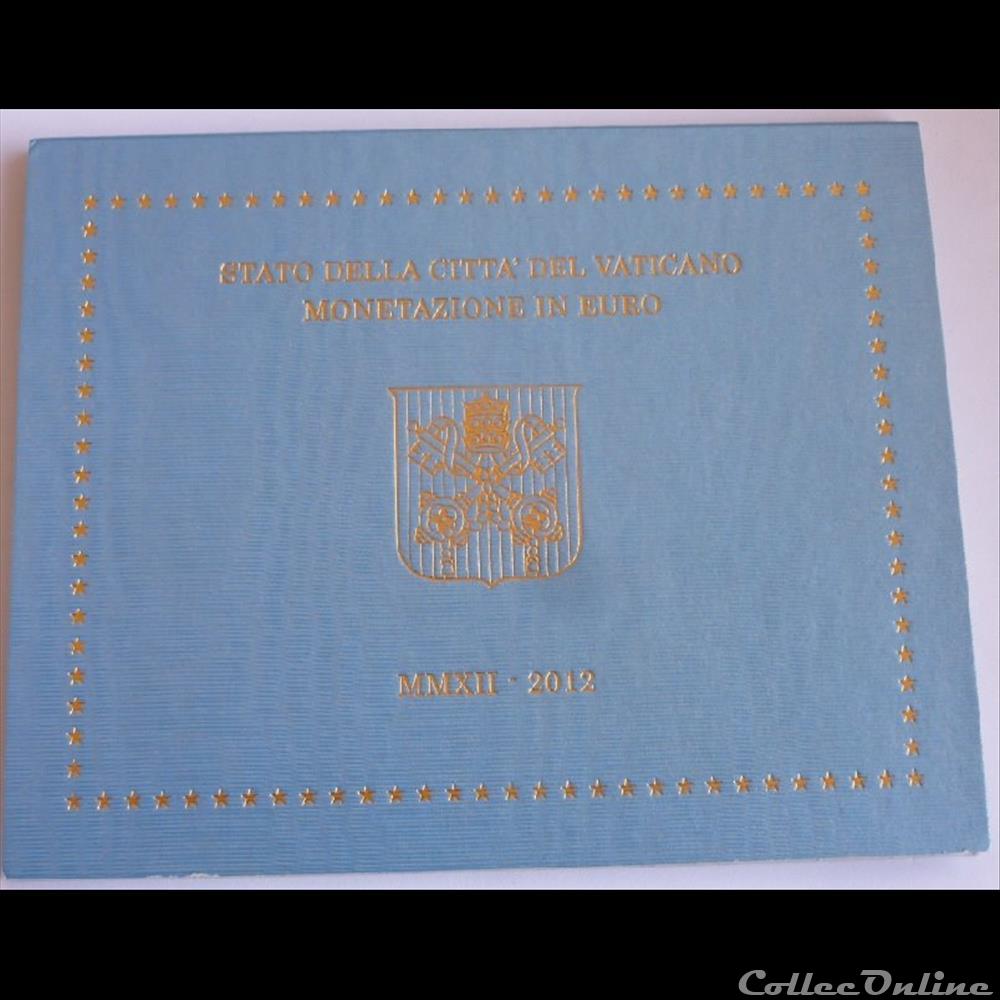 Coffret BU Vatican 2012 monnaie euro coffret bu vatican 2012