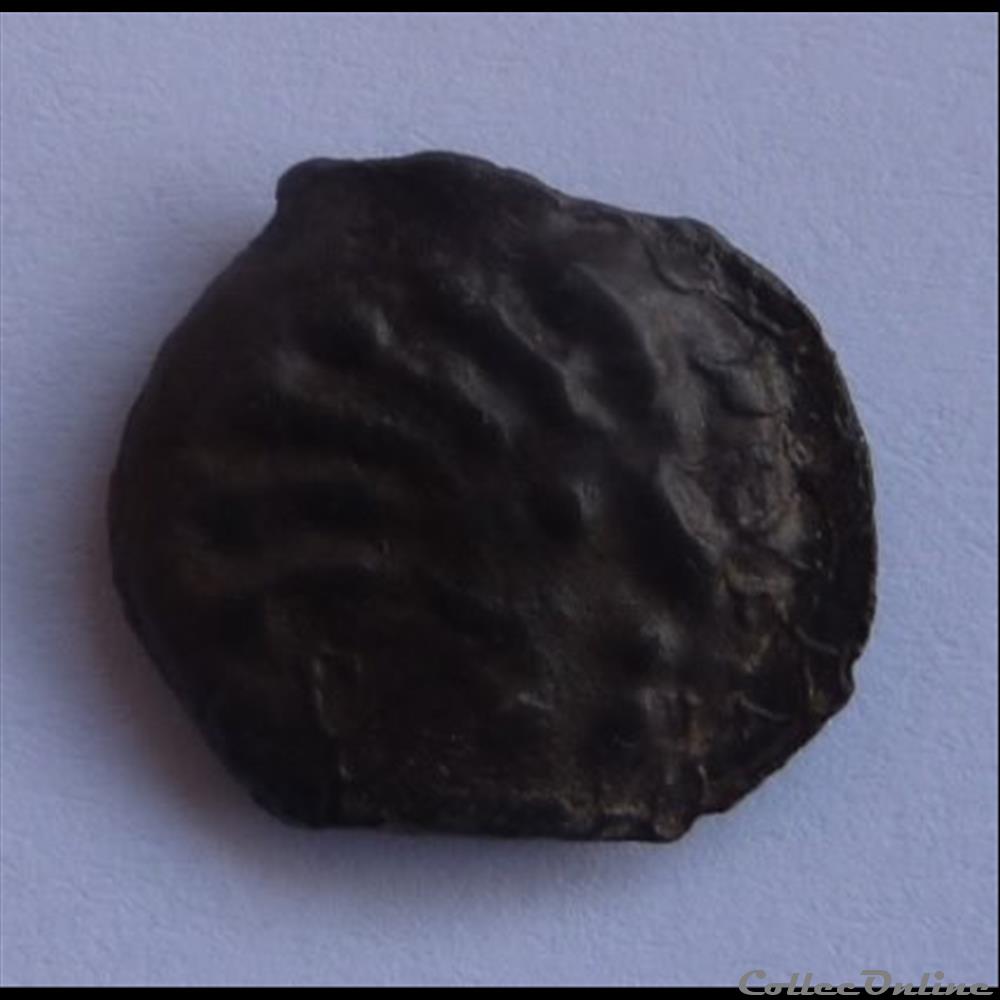 Potin a la tete d'indien et au sanglier (Senones) monnaie antique gauloise potin a la tete indien et au sanglier senones