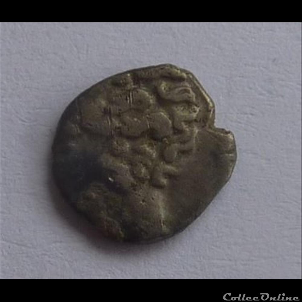 Obole tete a Gauche - MA monnaie antique gauloise obole tete a gauche ma