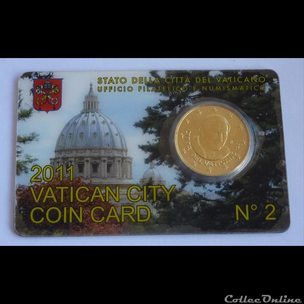 50 Cts - Vatican Coin Card 2011 monnaie euro 50 cts vatican coin card 2011