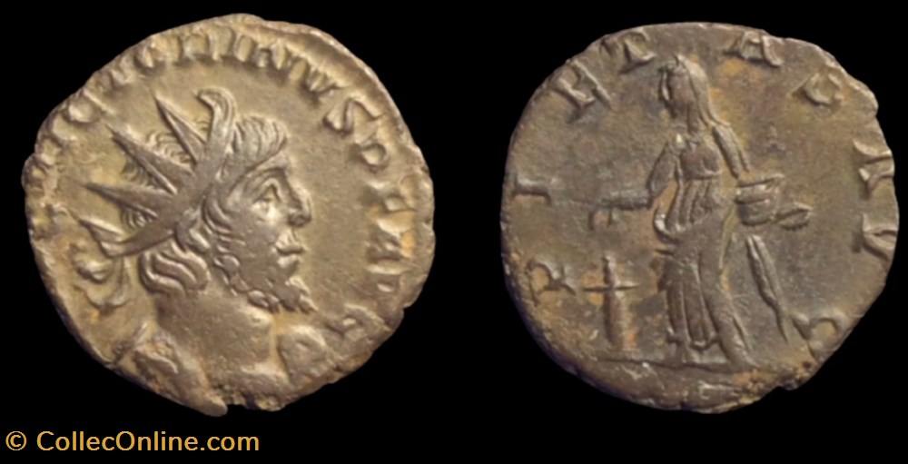 VICTORINUS RIC V.4 596 monnaies antiques a victorinus ric v 4 596