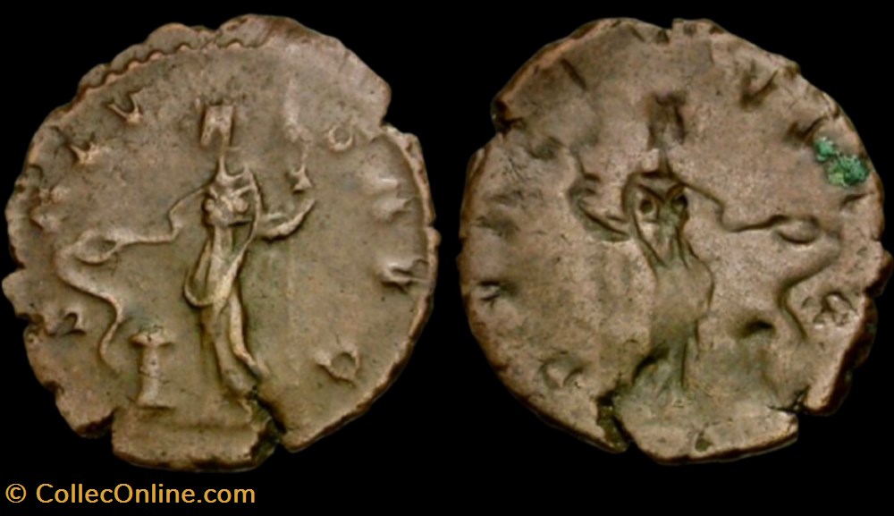 VICTORINUS RIC V.4 563 BROCKAGE monnaies antiques victorinus ric v 4 563 brockage