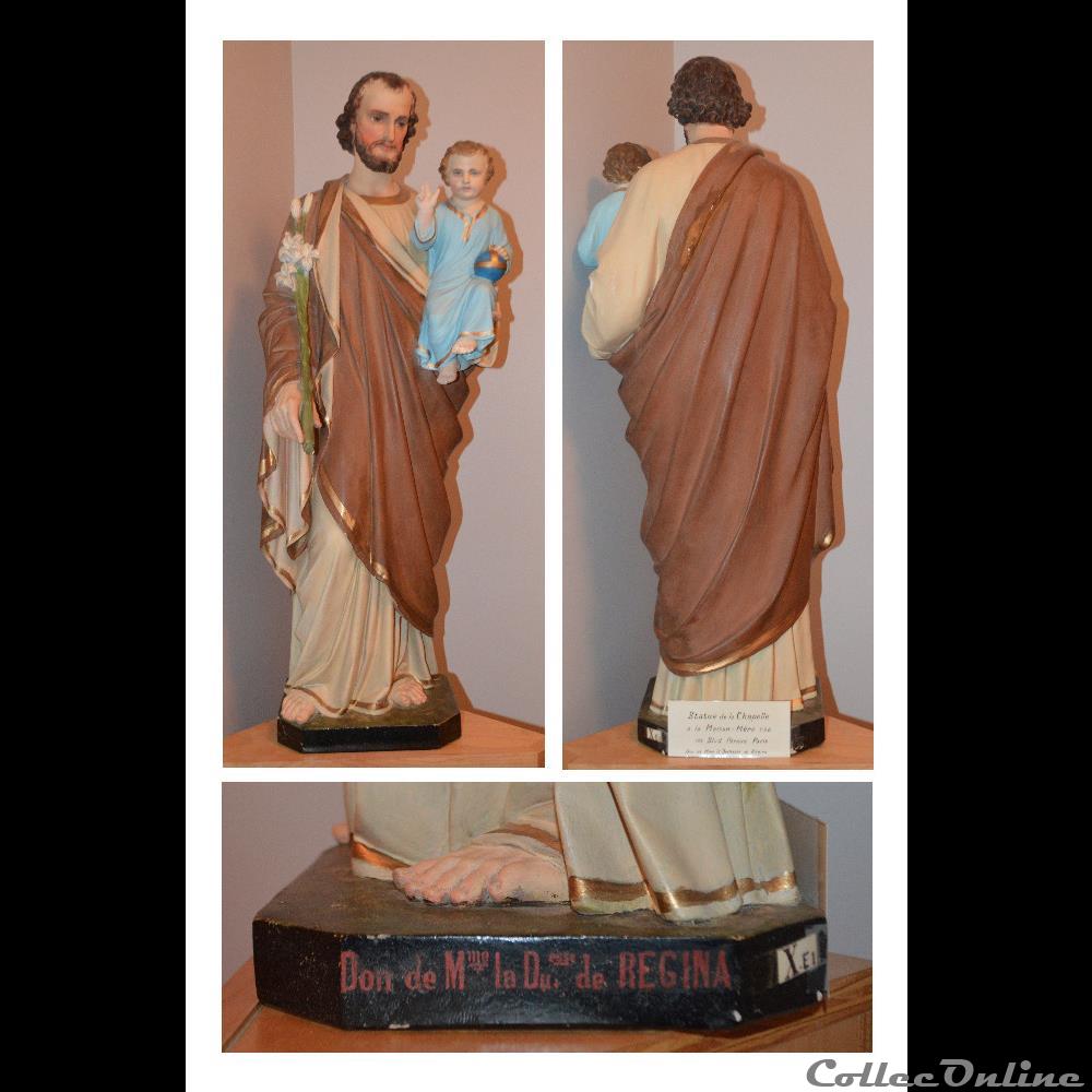 patrimoine religieux objet culte 35 statue de st joseph