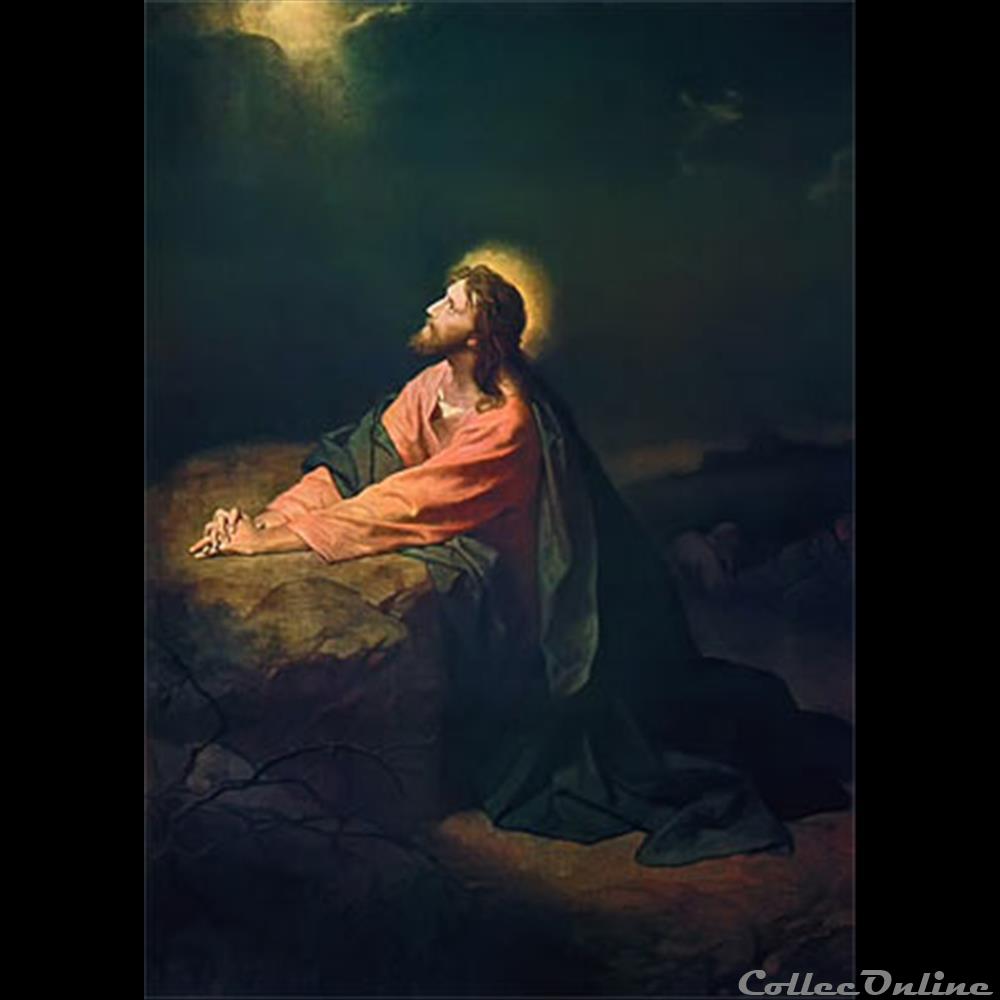 41 - Portrait Jésus à l'Agonie / Original : Le Christ au jardin des Oliviers patrimoine religieux objet culte 41 portrait jesus a agonie original le christ au jardin des oliviers