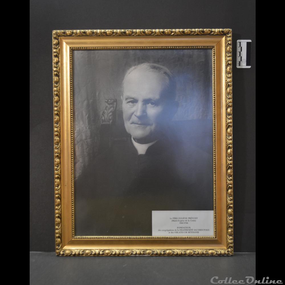 patrimoine religieux objet culte 40 portrait du pere prevost modele reproduit par les oblates