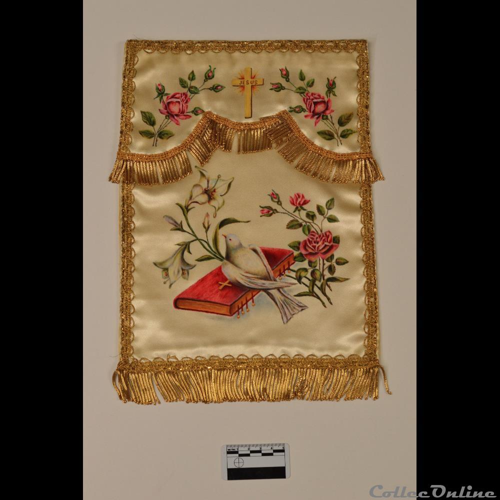 patrimoine religieux objet de culte 30 conopee bible aux sept sceaux et a la colombe blanche