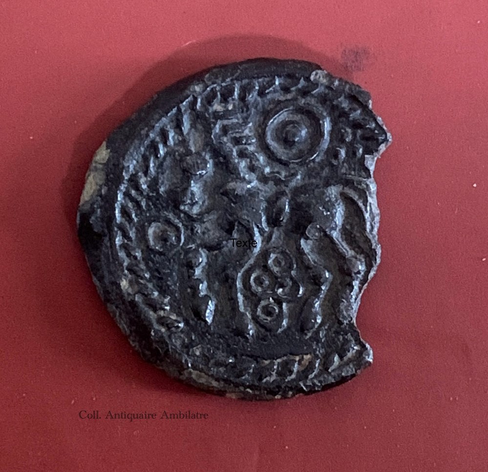 Potin suession au svastika monnaies antiques celtes potin suession au svastika