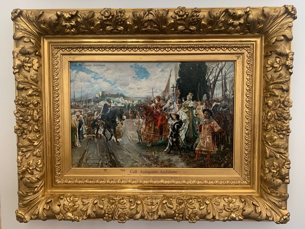 La reconquête de Grenade le 3 janvier 1492, d’après Pradilla art antiquites peintures dessins la reconquete de grenade le 3 janvier 1492 d apres pradilla