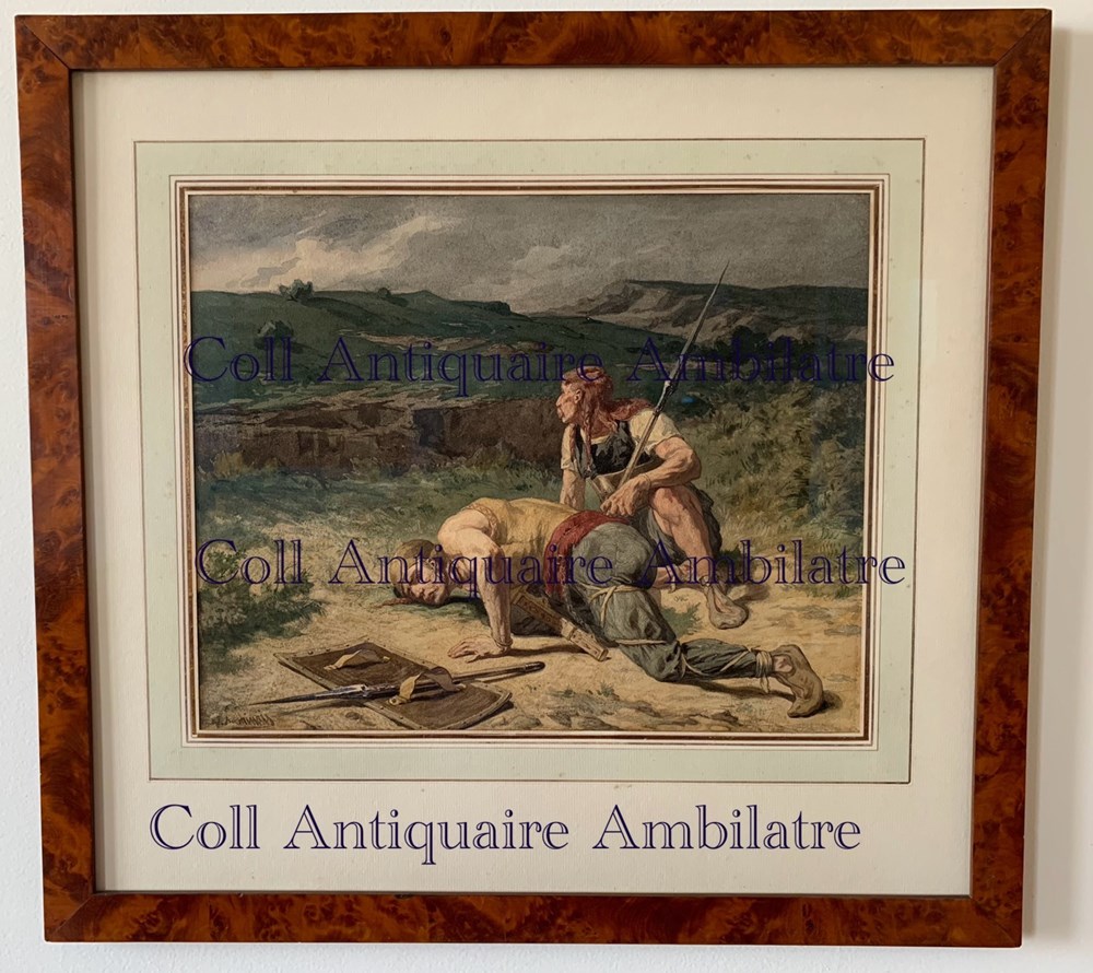 art antiquites peintures dessins les eclaireurs gaulois