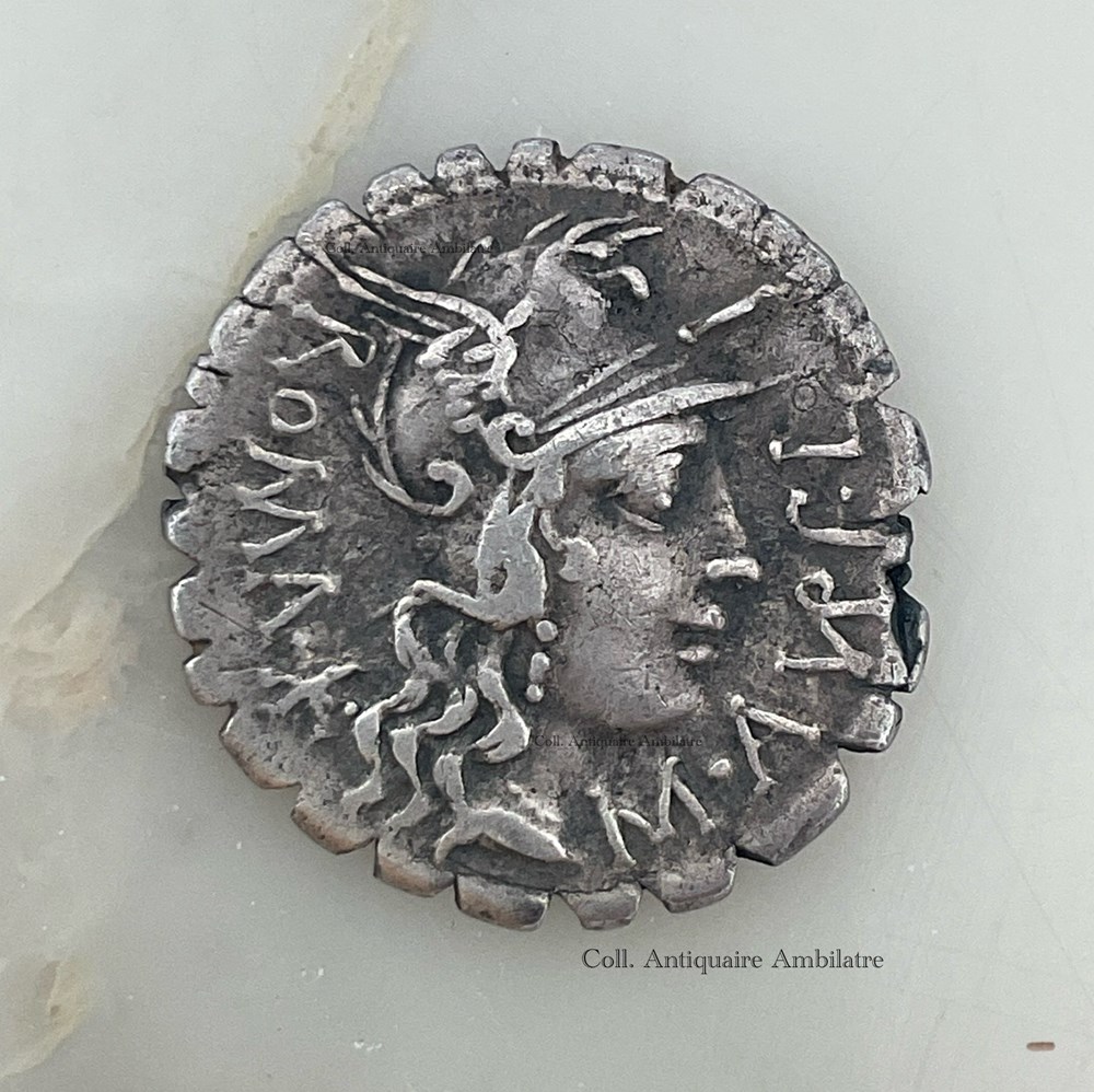 monnaies antiques romaines imperiales et republicaines denier serratus aurelia 118 av jc