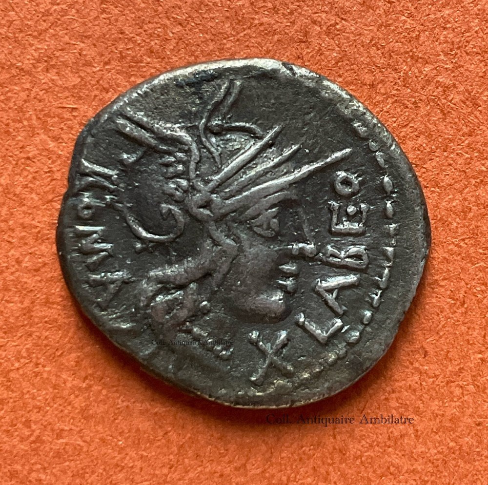 Denier Q. Fabius Labeo, Rome 124 av.J.C. monnaies antiques romaines imperiales et republicaines denier q fabius labeo rome 124 av j c