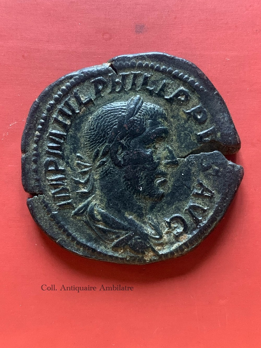 Sesterce de Philippe l’Arabe – LAET FUNDATA – Rome, 244 ap. J.-C. monnaies antiques romaines imperiales republicaines sesterce de philippe l arabe laet fundata rome 244 ap j c