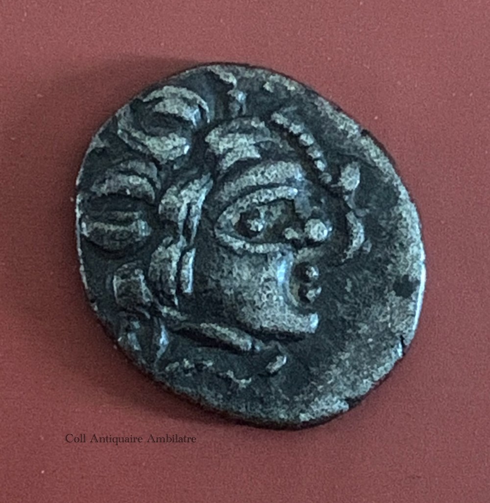 Namnètes - quart de statère de billon aurifère « à l’hippophore » monnaies antiques celtes namnetes quart de statere de billon aurifere a l hippophore