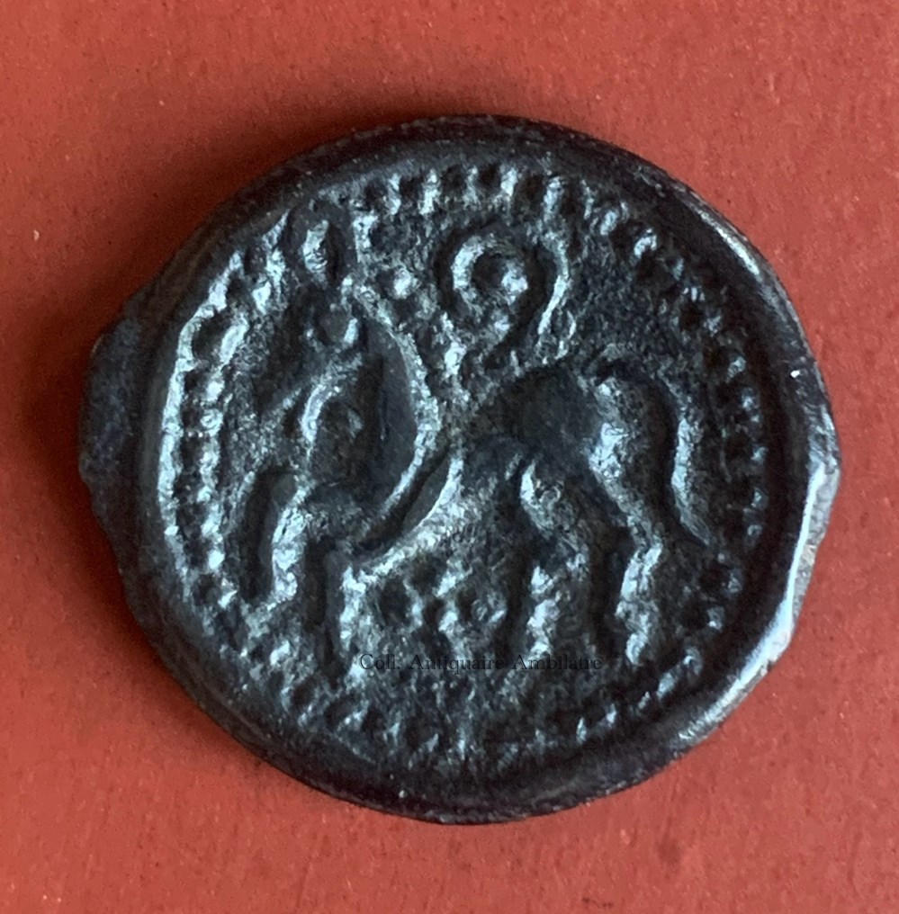 Potin Suession au buste et au cheval monnaies antiques celtes potin suession au buste et au cheval