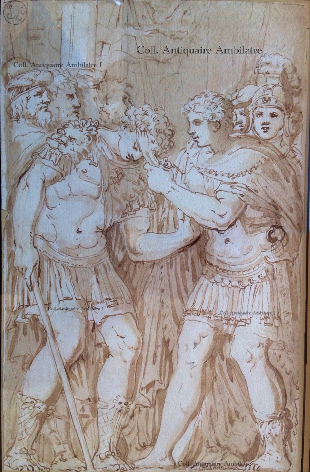 Alexandre soigné par Héphaestion art antiquites peintures dessins alexandre soigne par hephaestion
