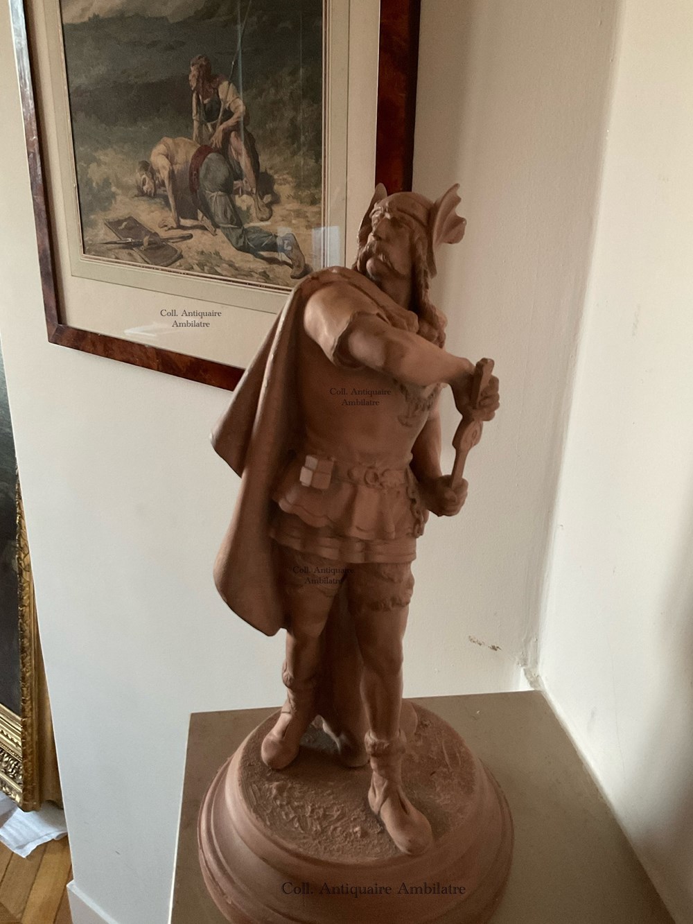 art antiquites sculptures guerrier gaulois dupuy