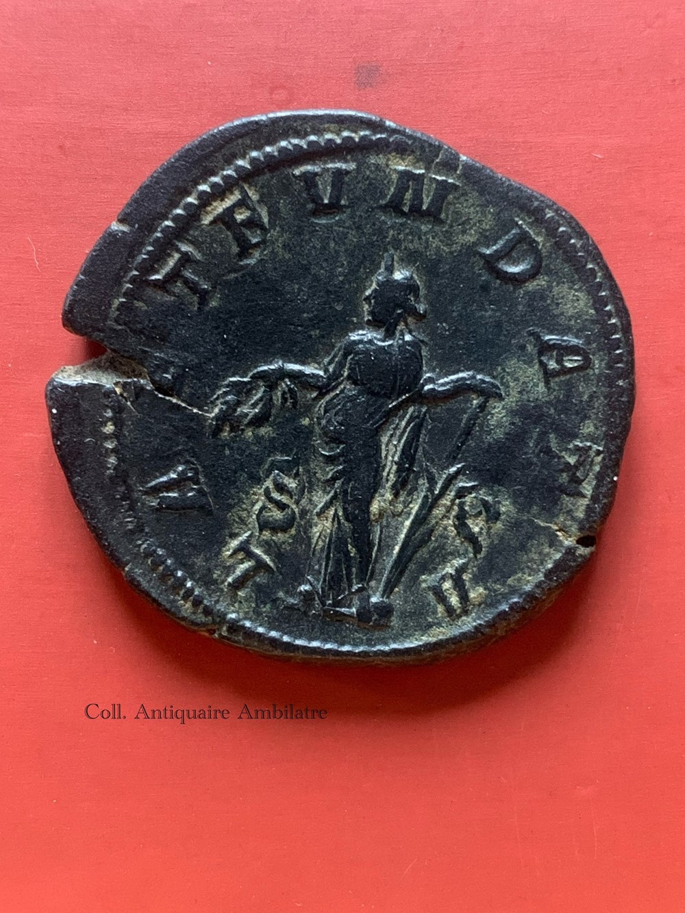 Sesterce de Philippe l’Arabe – LAET FUNDATA – Rome, 244 ap. J.-C. monnaies antiques romaines imperiales republicaines sesterce de philippe l arabe laet fundata rome 244 ap j c