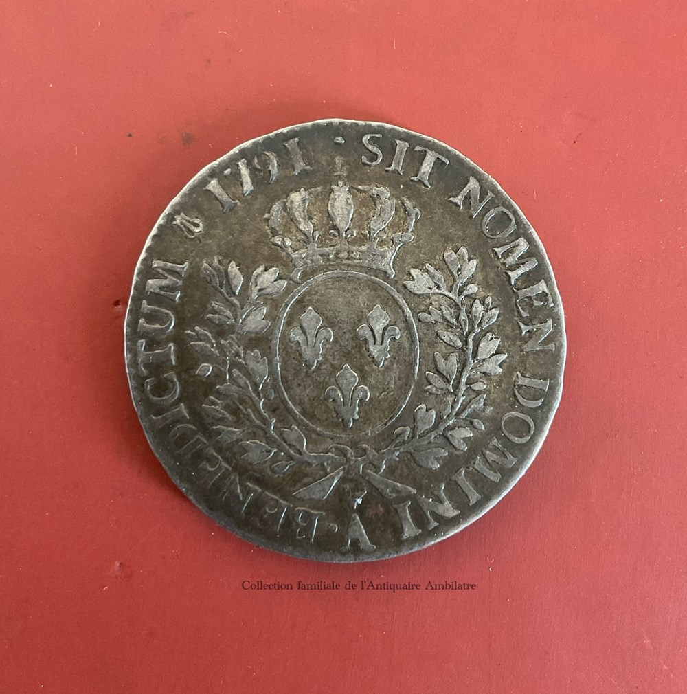 monnaies europe medievale france royales demi ecu louis xvi aux branches d olivier 1791 atelier de paris