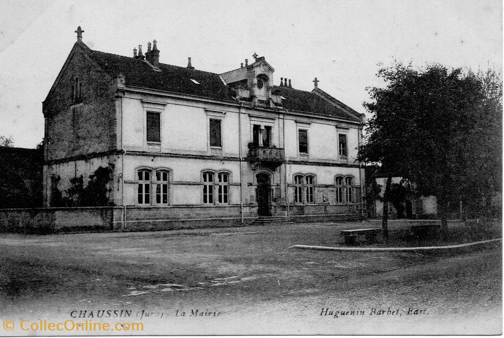 cartes postales europe france chaussin la mairie